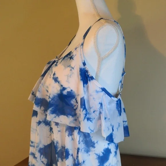 TIE DYE SHEIN TWO-PIECE TANKINI SWIM DRESS 4XL - Picture 6 of 16